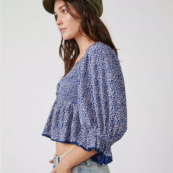 Free People Brittnee Printed Top - Picture 3 of 9